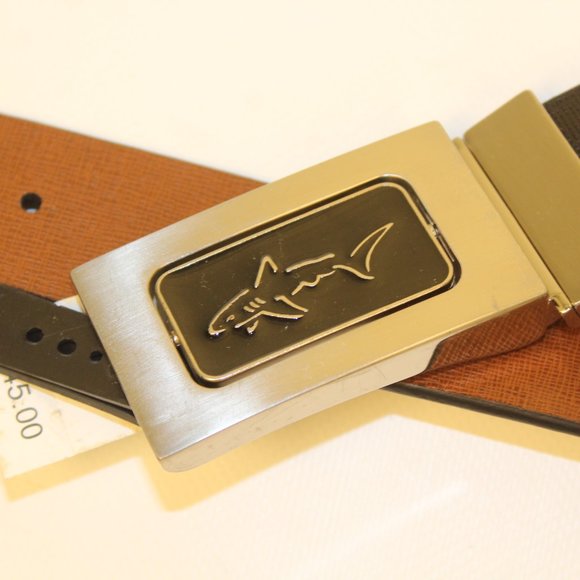 Greg Norman Reversible Leather Belt - Picture 4 of 6